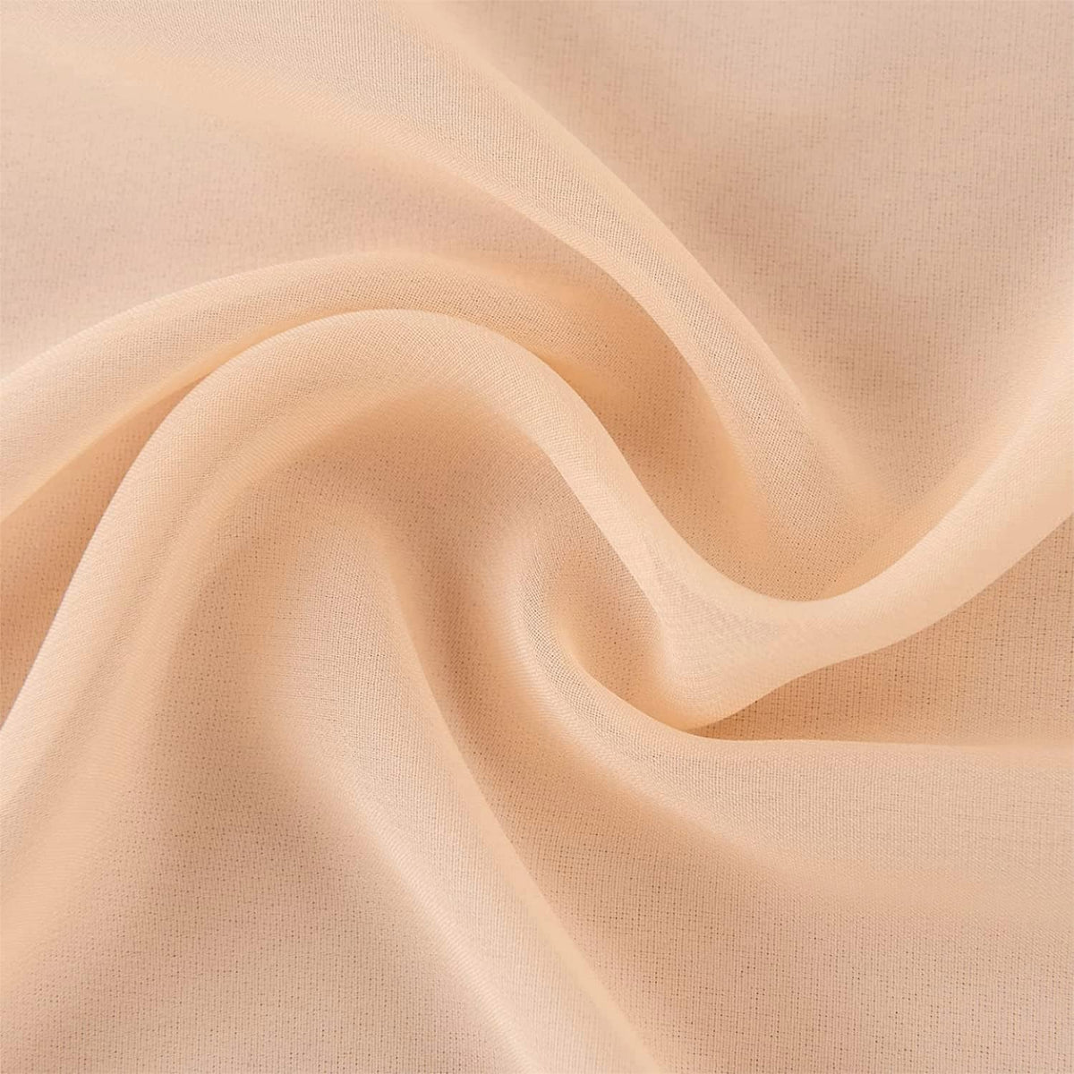 12Pack 10ft Chiffon Table Runner 29x120 Inch Sheer Romantic Table Runner for Wedding Birthday Party Bridal Shower Outdoor Decoration-Peach