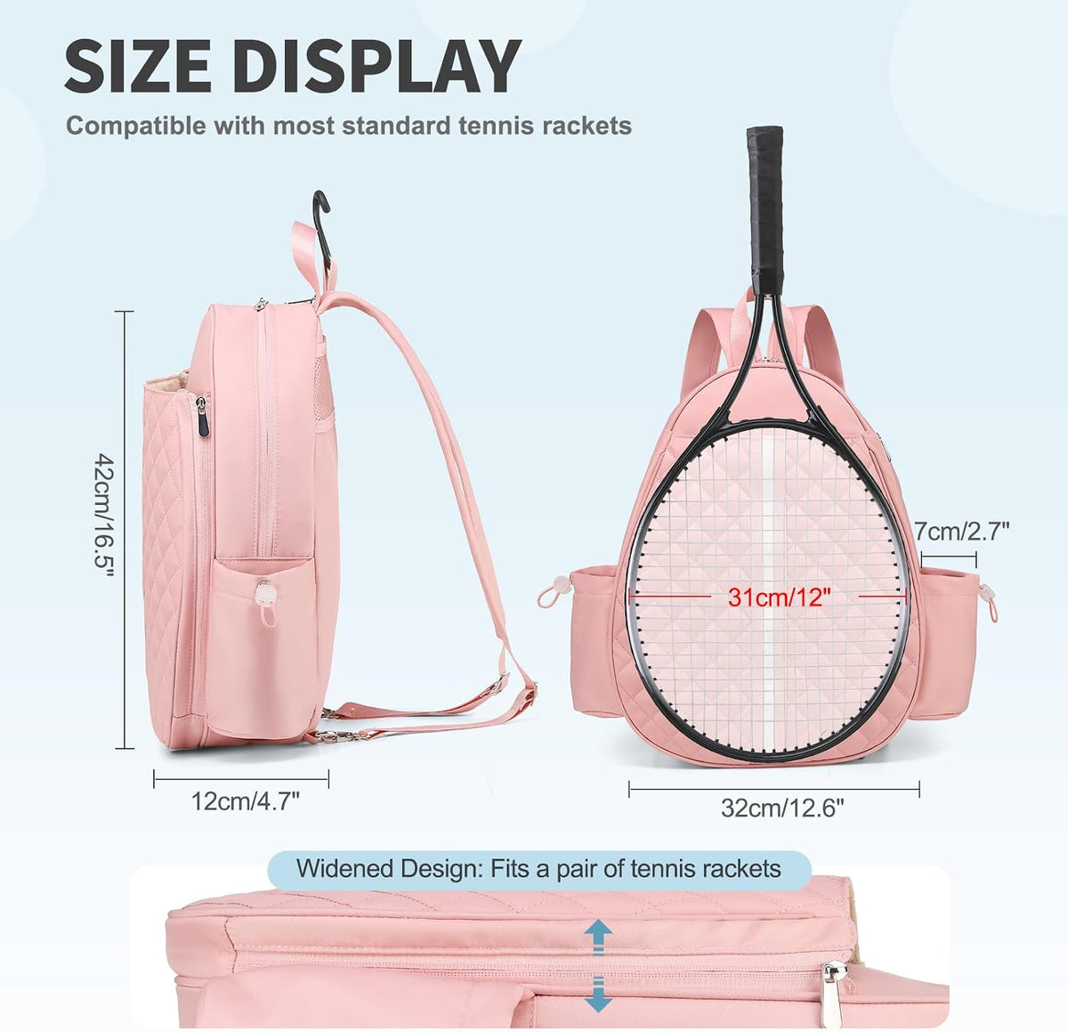 Tennis Bag Convertible Tennis Sling Backpack