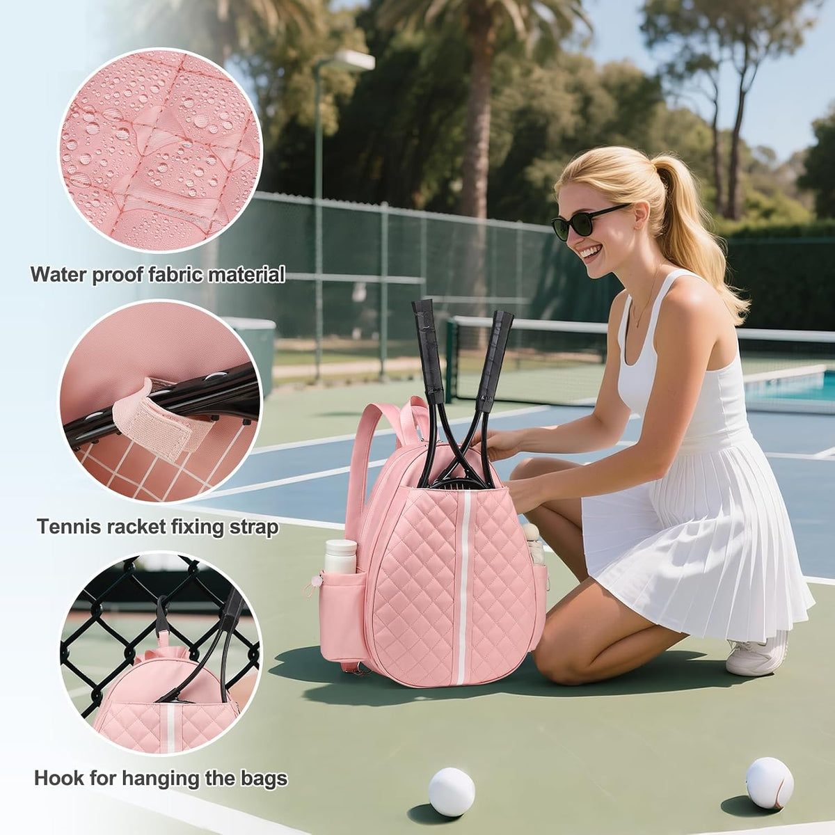 Tennis Bag Convertible Tennis Sling Backpack