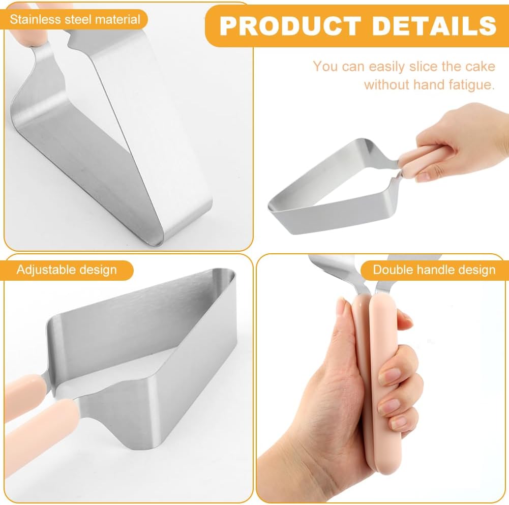 Cake Slicer, Adjustable Cake Cutter and Server for Even Slices