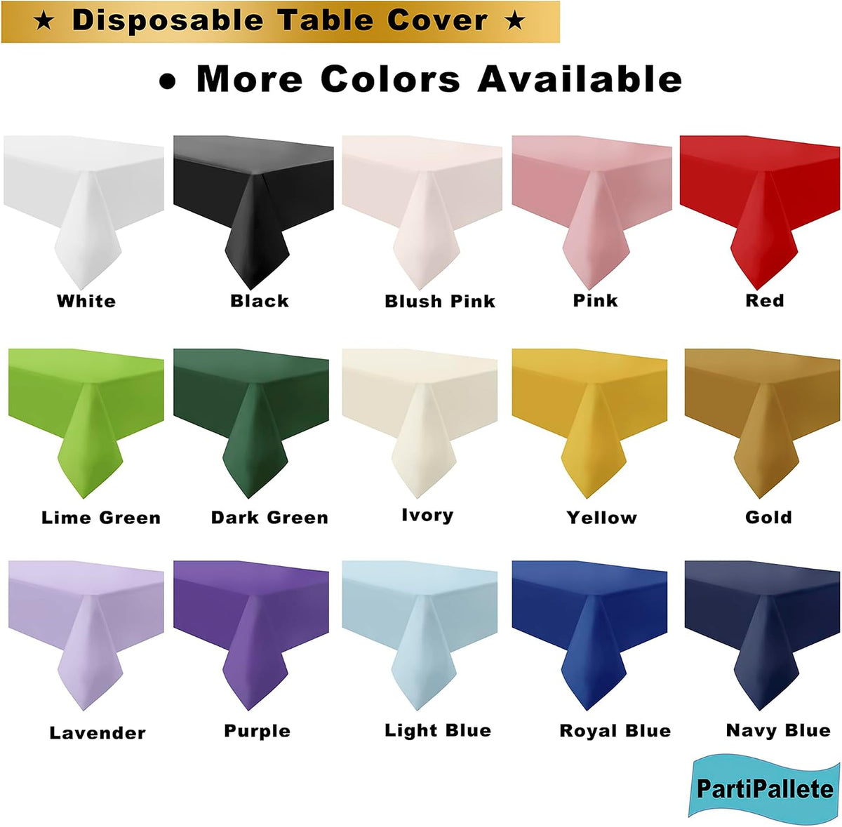 3-Pack Premium Plastic Pink Tablecloth Disposable 54 x 108 Inches Rectangle Table Cover Party PEVA Table Cloths for Parties Birthday Wedding Bridal Shower Events Fits up to 8 ft Tables
