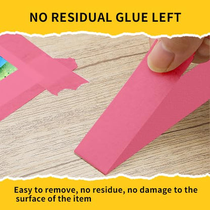 Painters Tape, 1 inch x 55 Yards x 2 Rolls Pink Painters Masking Tape for Indoor and Outdoor Use, Medium Adhesive Paint Tape for DIY Crafts, Arts, Painting, Easy Removal