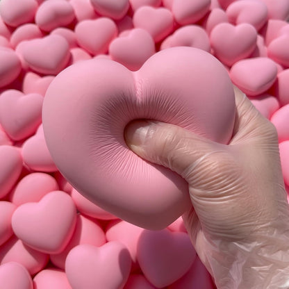 Squishy Fidget Toys for Girls, Pink Heart Slow-Rising Stress Relief Sensory Toy for Focus & Calming, Fine Motor Skills, Autism & ADHD Support