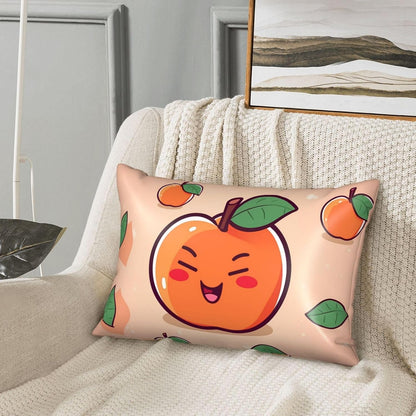 Satin Pillowcase for Hair and Skin, Pink Peach Pillow Cover Queen Size 20x30 Inch Soft Smooth Breathable Cooling Silky Pillow Cases with Hidden Zipper, Gifts for Women Men