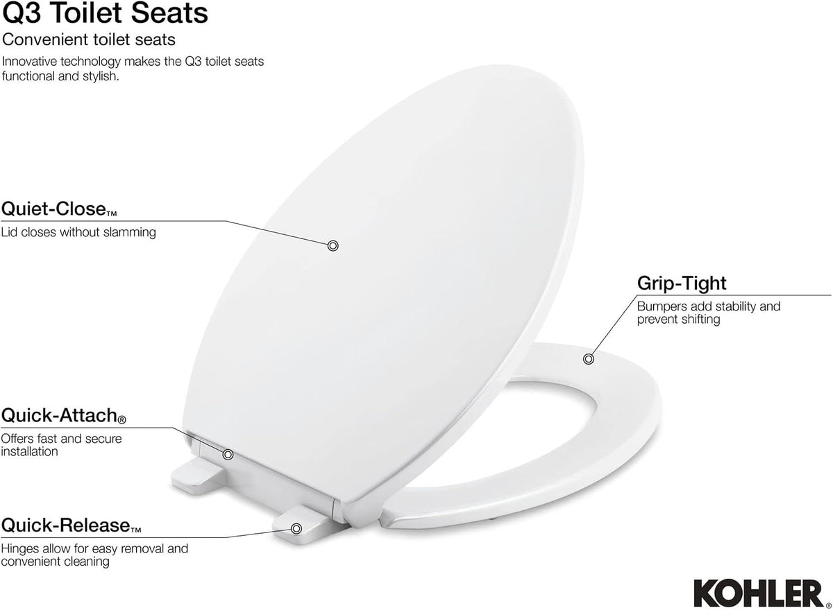 K-4733-V10 Glenbury Quiet Close Toilet Seat, Elongated, Peachblow