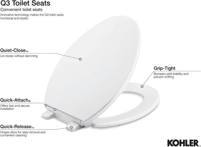 K-4733-V10 Glenbury Quiet Close Toilet Seat, Elongated, Peachblow