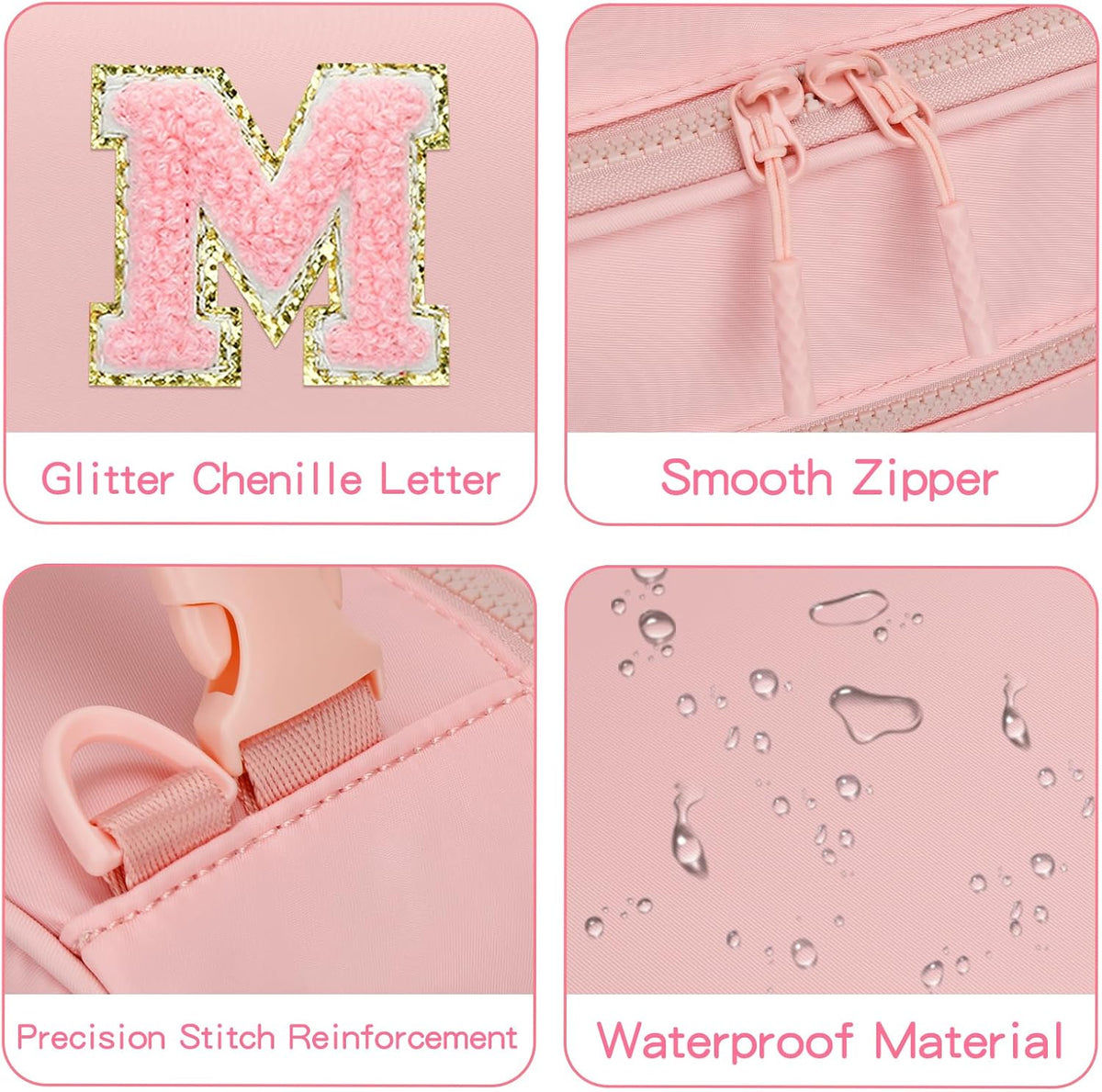 Kids Lunch Box Large Initial Insulated Lunch Bag for Girls
