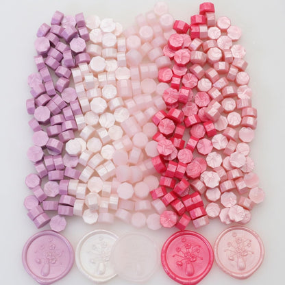 250Pcs Pink Mix Sealing Wax Beads for WaxSeal Stamp, Green WaxSeal Beads Set with 5 Colors Perfect for Gift Sealing, Letter Wax Sealing (250, Pink Mix)
