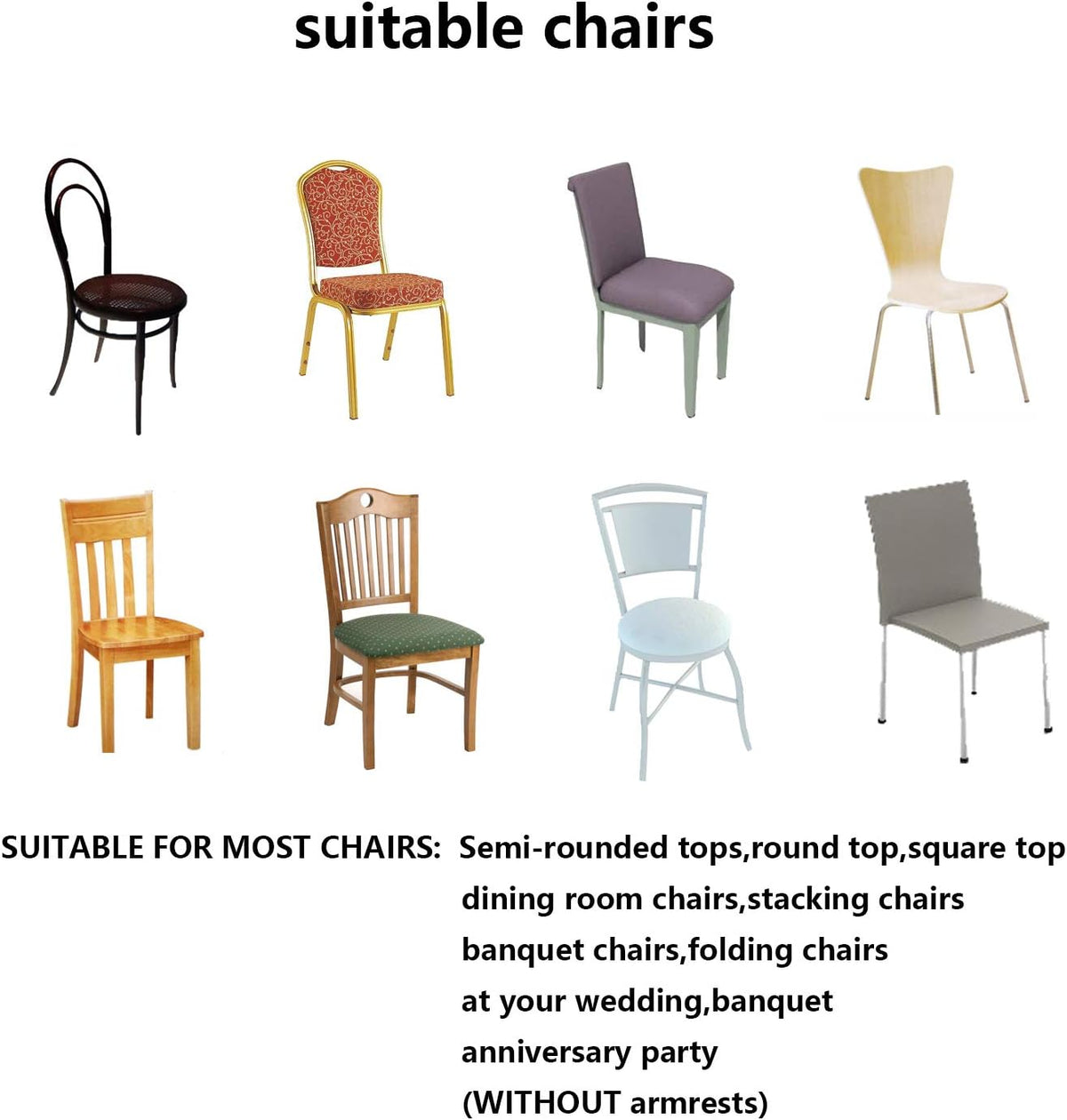 LZY 20pcs Spandex Chair Cover Stretch Slipcovers for Wedding Party, Dining Banquet Chair Decoration Covers (Pink, 20)