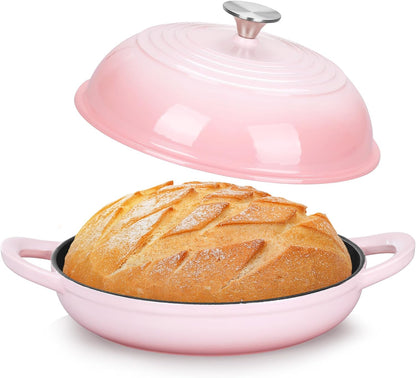 Cast Iron Bread Dutch Oven, 6 Qt Enameled Dutch Oven Pot