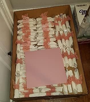 100pcs 3D New Butterfly Paper Napkin Rings Weddings Party Serviette Table Decoration Restaurant (Pink)