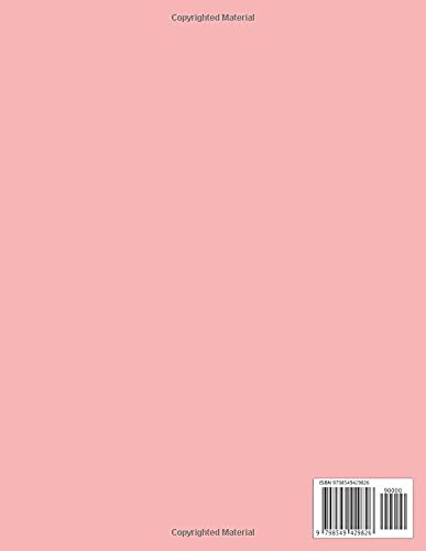 Notebook: Peach Salmon (Pink) Pastel Colored - Size (8.5 x 11 inches) 110 Pages: College Ruled Lined Paper
