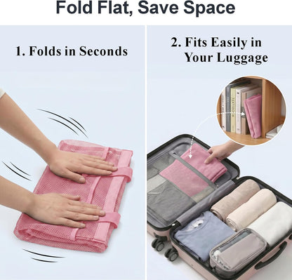 Mesh Shower Caddy Portable - 8 Pockets, S-Hook, Shower Bag for Dorm Camping