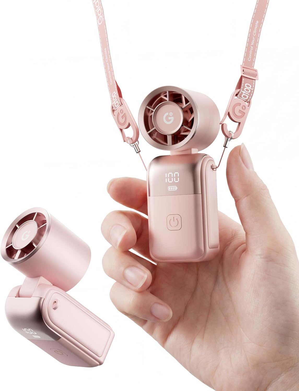 Portable Mini Fan Handheld, 3-in-1 Foldable Pocket Fan, Up to 15H