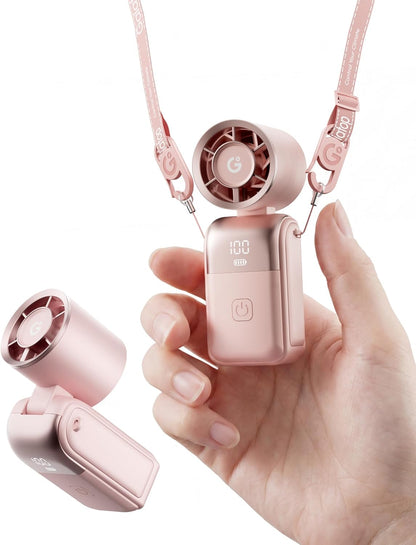 Portable Mini Fan Handheld, 3-in-1 Foldable Pocket Fan, Up to 15H