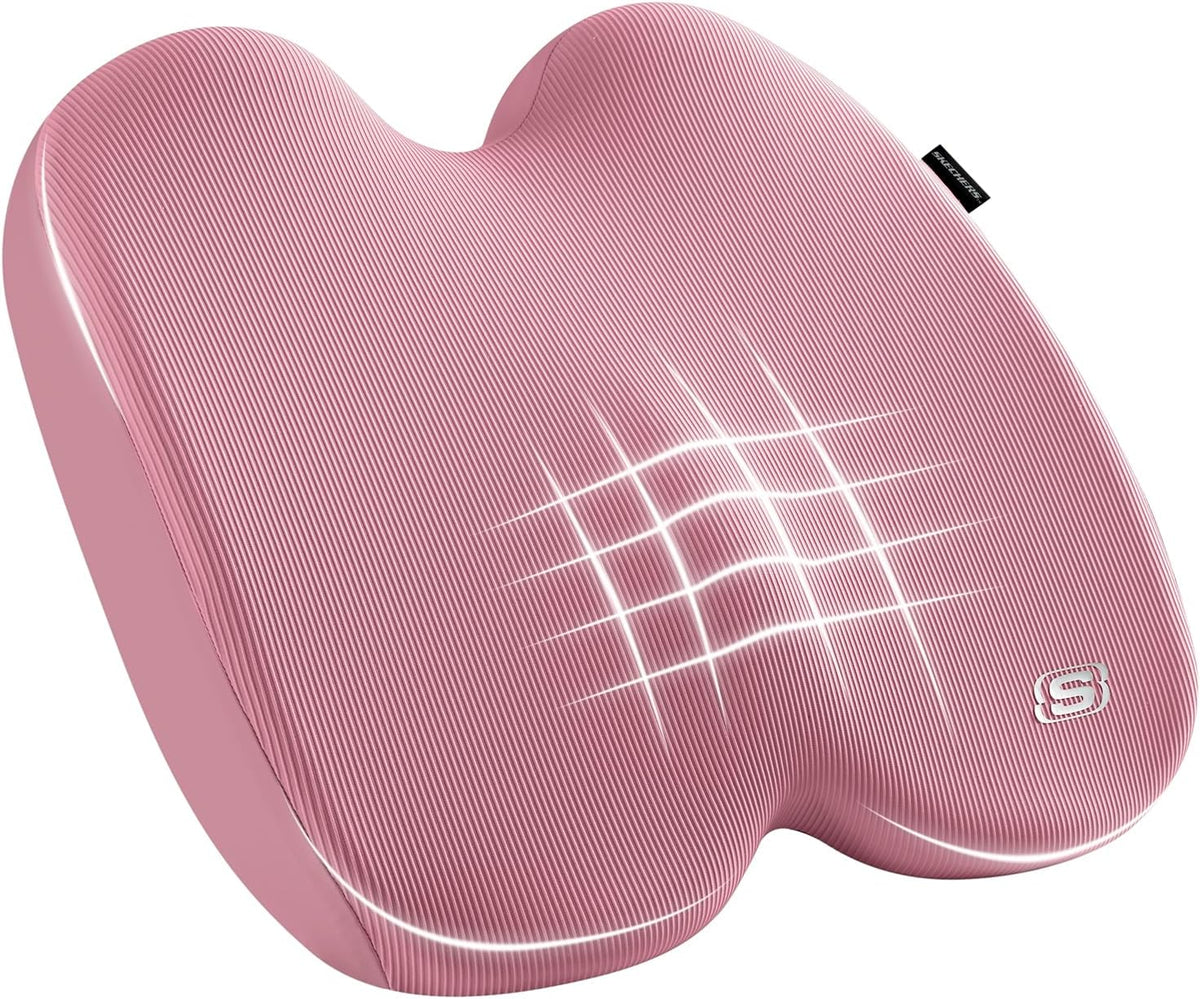 Seat Cushion, Ergonomic Memory Foam Cushion for Long Sitting Hours on Office & Home Chair, Car Seat Cushion for Sciatica, Coccyx Cushion,Pink