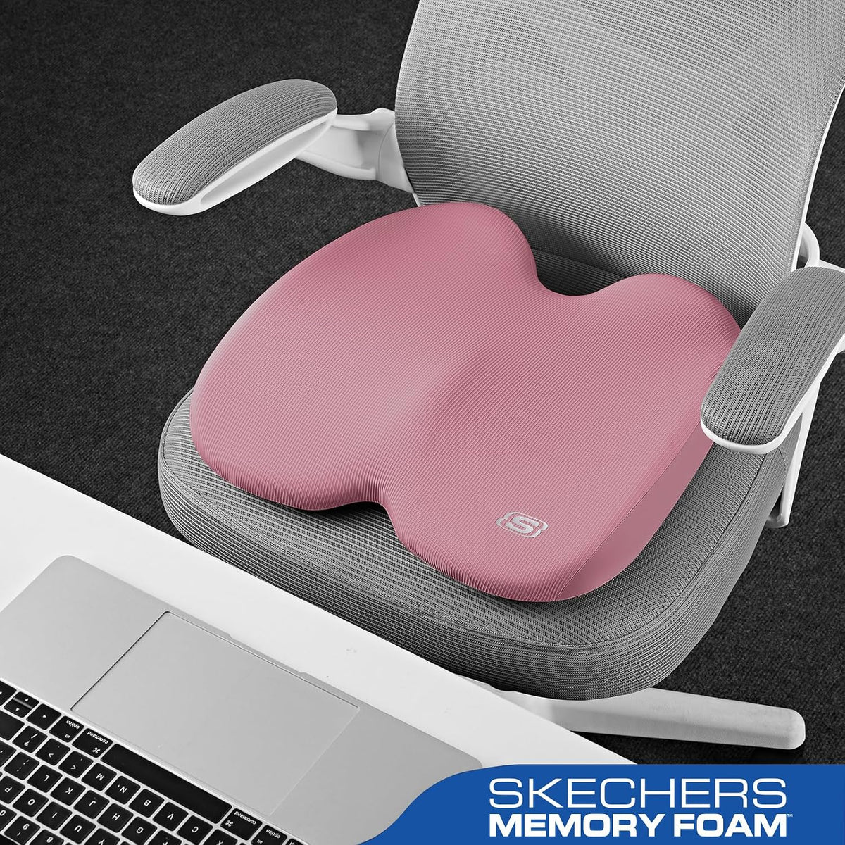 Seat Cushion, Ergonomic Memory Foam Cushion for Long Sitting Hours on Office & Home Chair, Car Seat Cushion for Sciatica, Coccyx Cushion,Pink