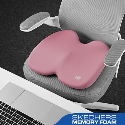 Seat Cushion, Ergonomic Memory Foam Cushion for Long Sitting Hours on Office & Home Chair, Car Seat Cushion for Sciatica, Coccyx Cushion,Pink