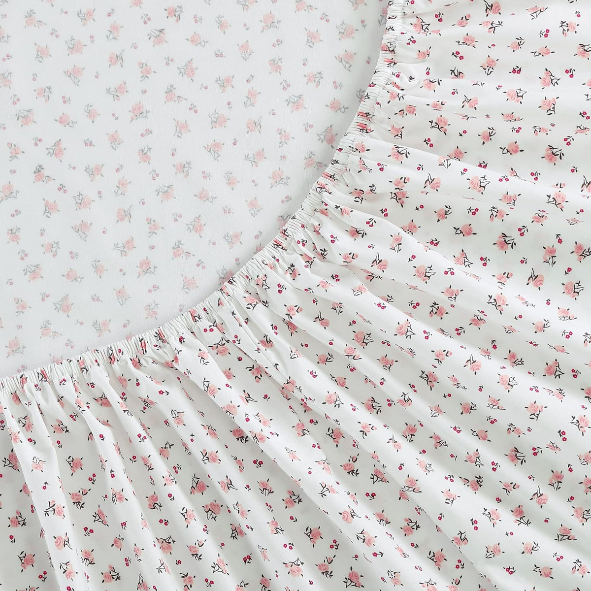 Queen Cotton Percale Sheets with Pillowcases, Deep Pockets