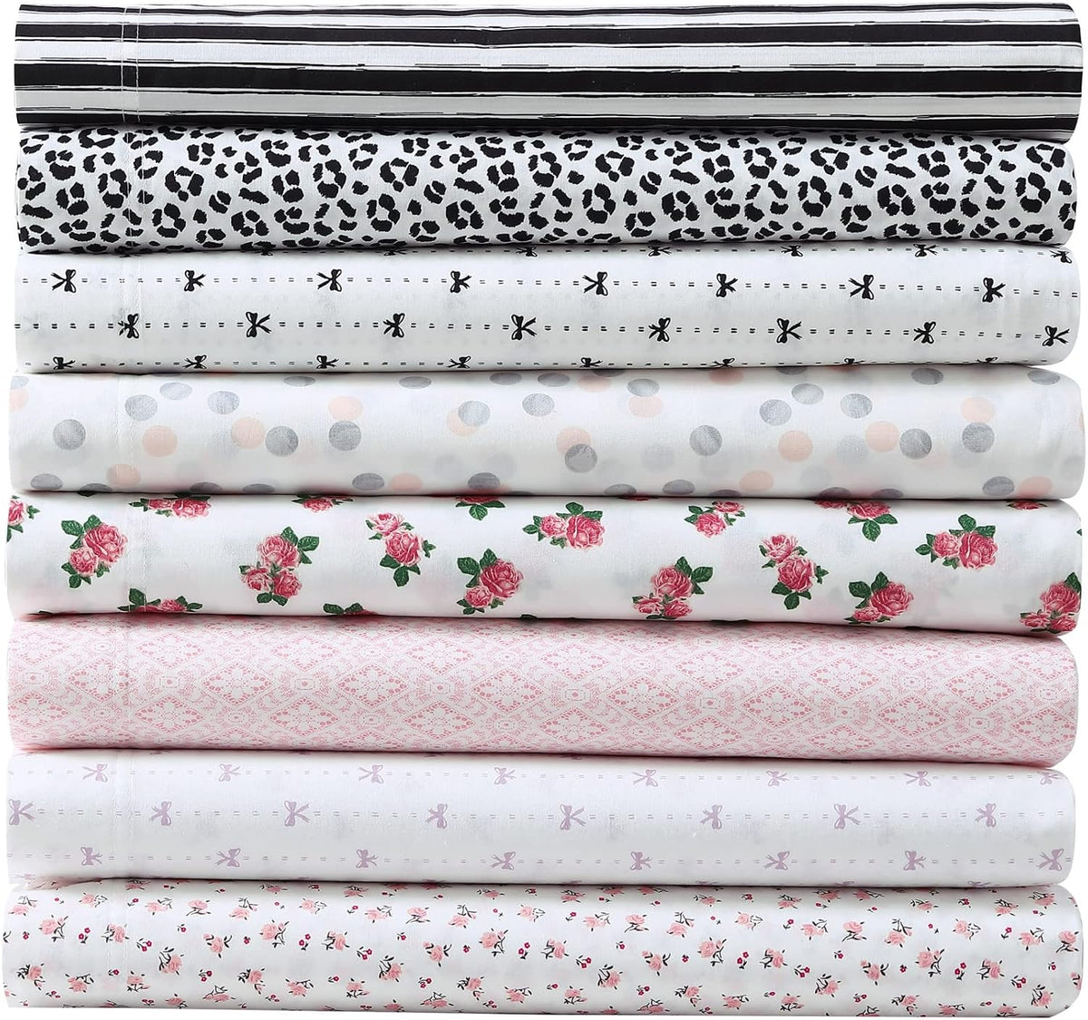 Queen Cotton Percale Sheets with Pillowcases, Deep Pockets