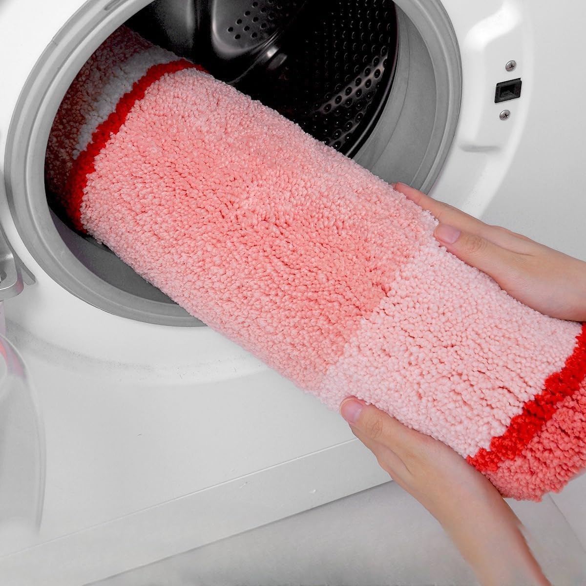 Fruit Bath Mats Cute Bathroom Rugs, Particularly Absorbent, Very Soft, and Dry Fast that Fits for Kid's Room, Bathroom or Other Room, 22.1" x 25.6", Peach