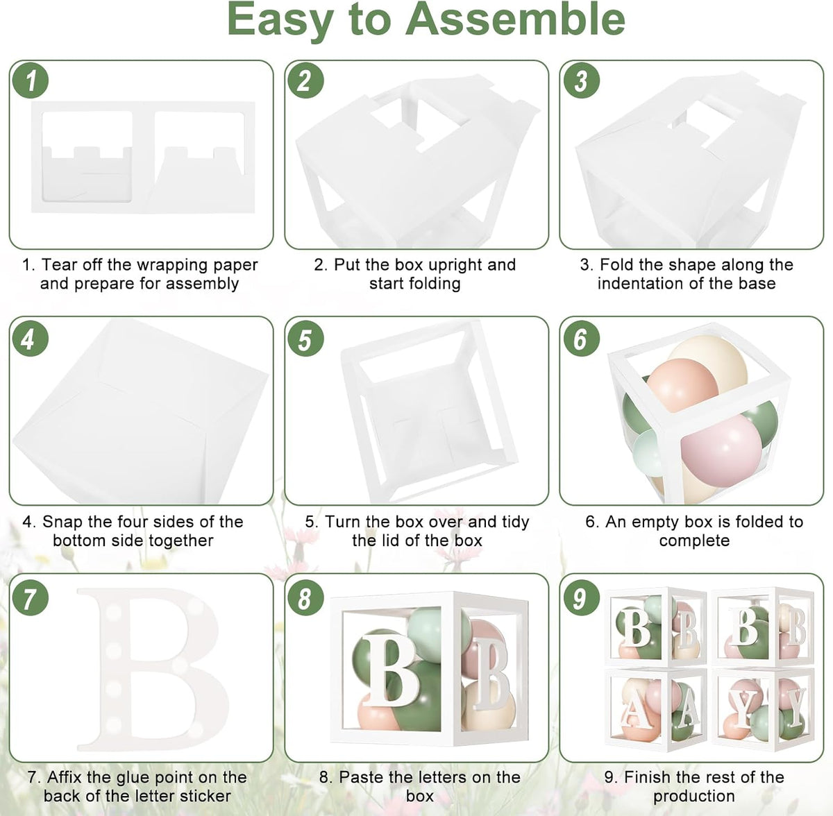 153Pcs Pink and Sage Green Balloon Baby Shower Decorations for Girl