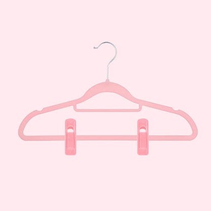 Velvet Hangers Clips for Thin Hangers(20 Pcs, Blush)
