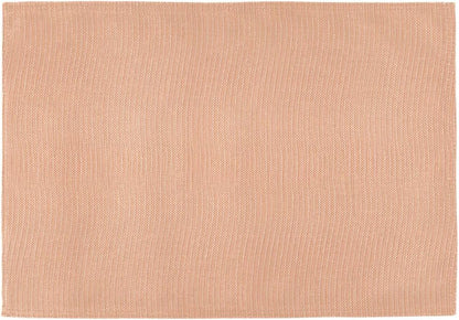 Peach Solid Color Placemats Set of 4 Washable Heat Resistant Place Mats 12 X 18 Inch Reversible Table Mats for Kitchen Dining Indoor Outdoor