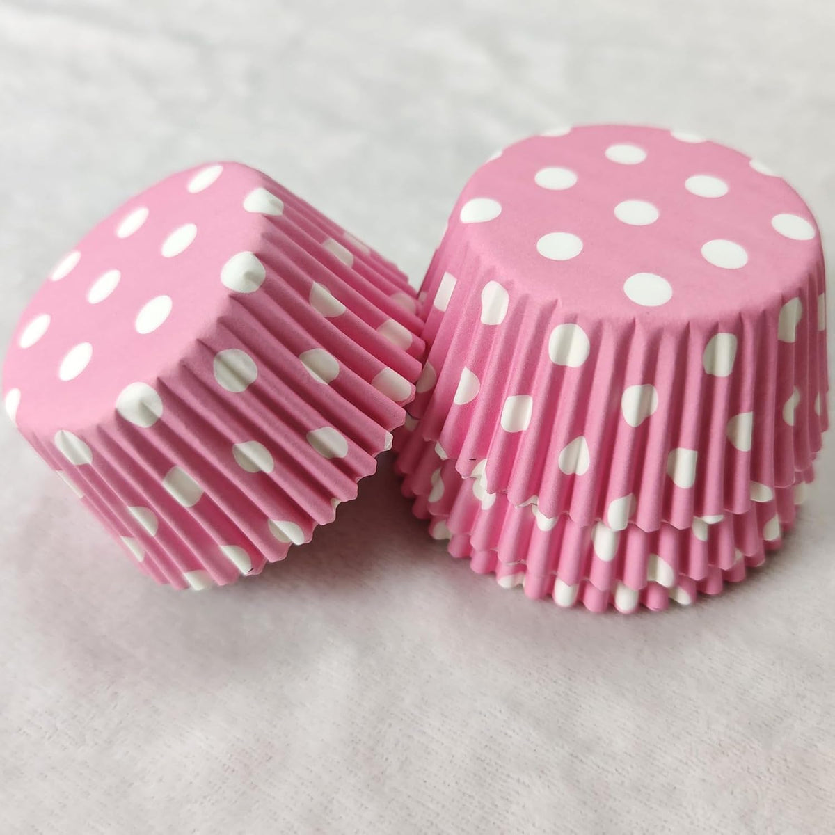 Pink Polka Dot Paper Muffin Cupcake Liners case Baking Cups 100 pcs,Standard Size 2x1.25inch