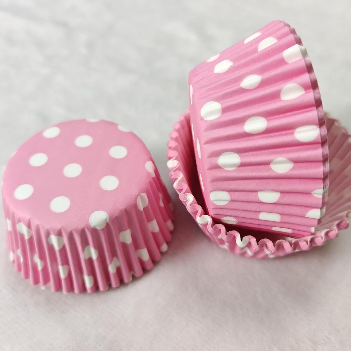 Pink Polka Dot Paper Muffin Cupcake Liners case Baking Cups 100 pcs,Standard Size 2x1.25inch