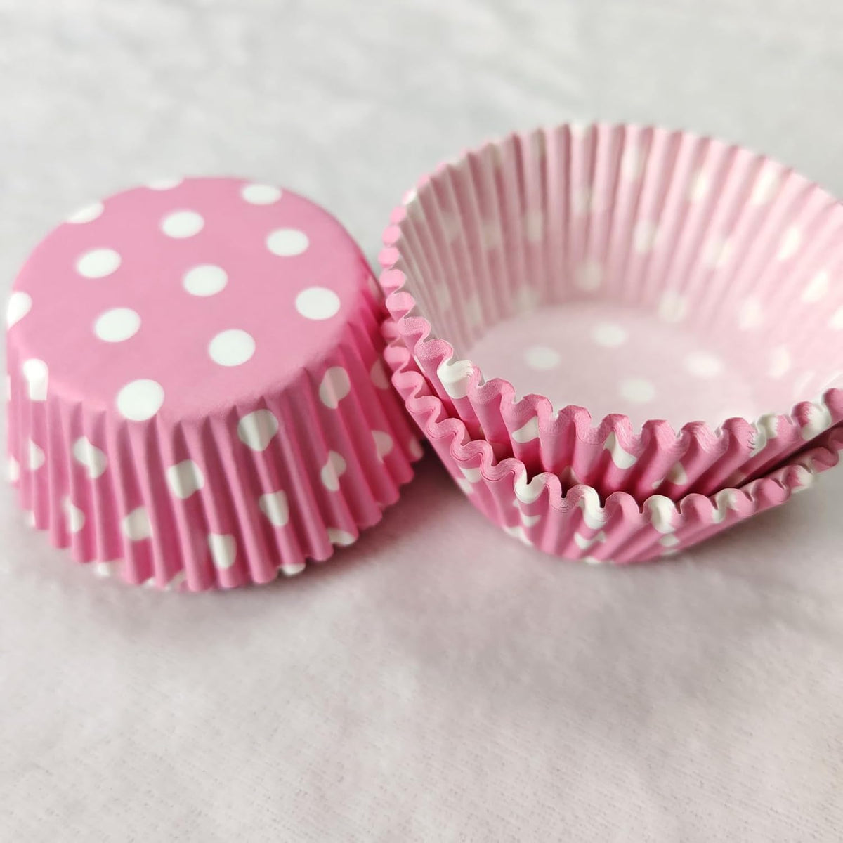 Pink Polka Dot Paper Muffin Cupcake Liners case Baking Cups 100 pcs,Standard Size 2x1.25inch
