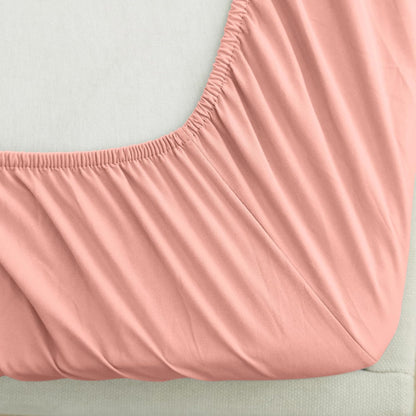 Mocassi King Fitted Sheet - Deep Pocket Cooling Sheets up to 16 inch - Hotel Luxury 1800 Premier - Softest Sheets - Wrinkle Resistant - 1 Single Bottom Fitted Sheet, King, Peach Pink