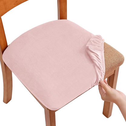 Velvet Seat Covers for Dining Room Chair Set of 4
