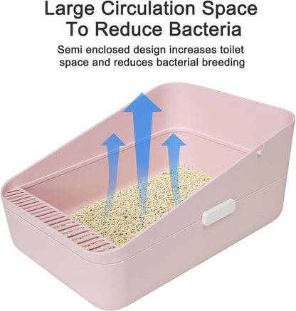 Small Cat Litter Box: Removable Tray for Cats Under 8 lbs