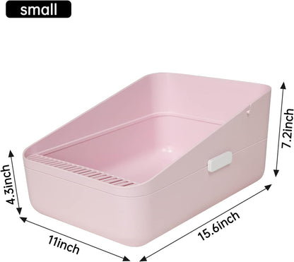 Small Cat Litter Box: Removable Tray for Cats Under 8 lbs
