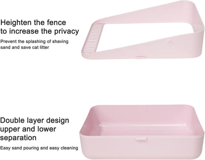 Small Cat Litter Box: Removable Tray for Cats Under 8 lbs