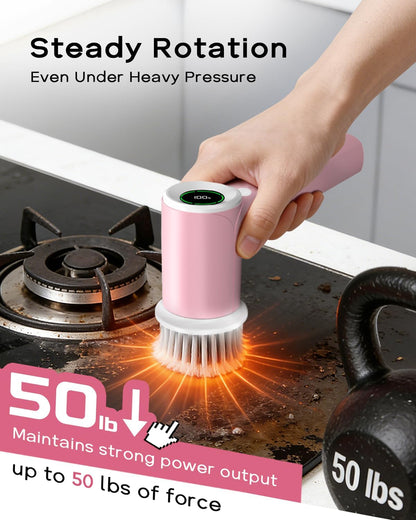 Electric Shower Scrubber, Cordless Bathroom Scrubber, Dual Direction