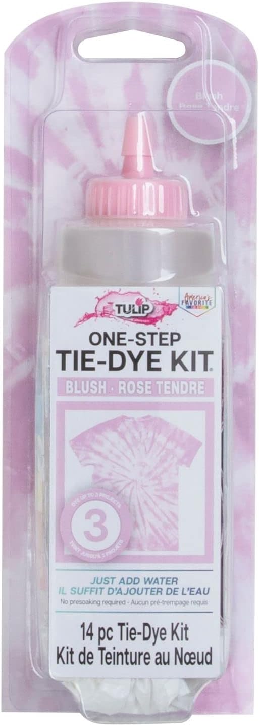 One-Step Tie-Dye Kit, Vibrant Colors for Fabric 4 fl oz, Blush