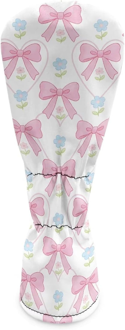 Golf Club Covers for Women Girls Driver Head Cover Leather Fairway Wood Head Cover Hybrid Headcovers Golfer Gifts