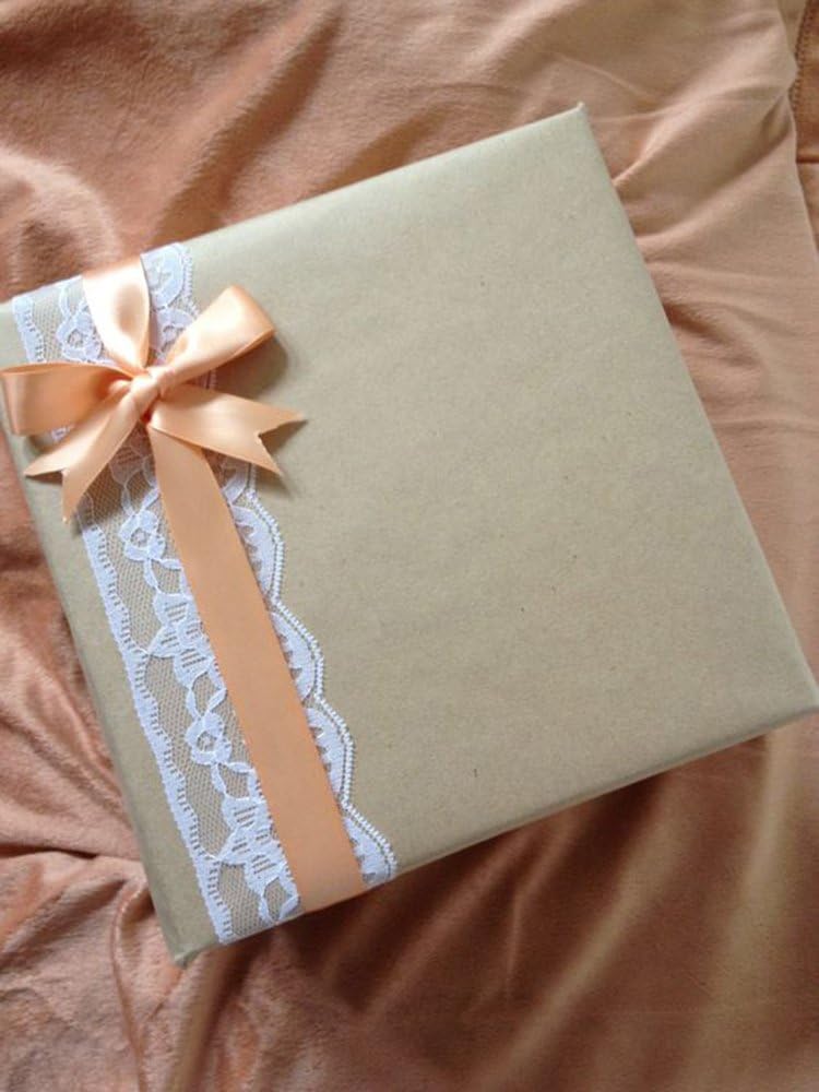 Peach Double Faced Satin Ribbon, 1 Inch Continuous 50 Yards