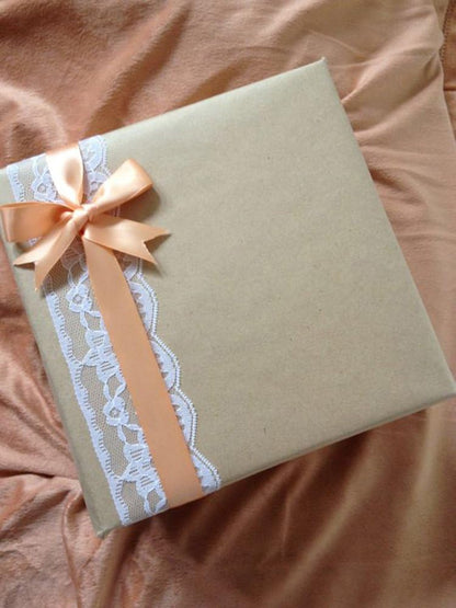 Peach Double Faced Satin Ribbon, 1 Inch Continuous 50 Yards