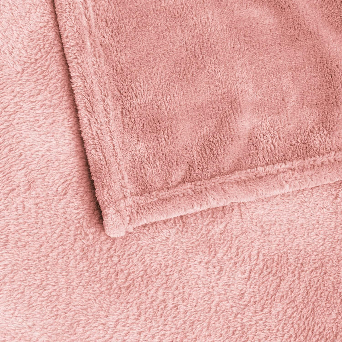 Fleece Blanket Soft Plush Throw for Couch Pink 50"x60"