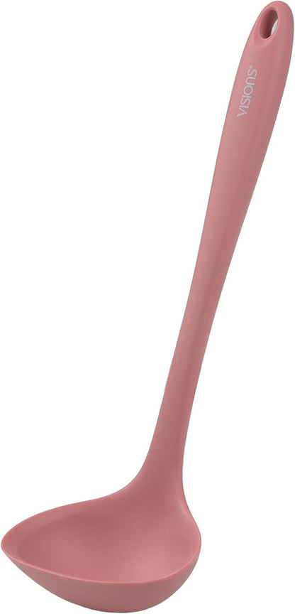 PEARL METAL VISIONS CP-1025 Vision Ladle Ladle Silicone Pink Pink Dishwasher Safe Kitchen Tool