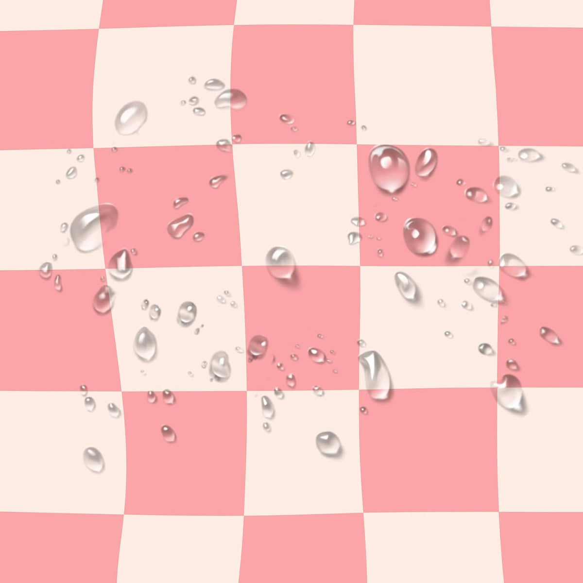 Pink Abstract Checkered Shower Curtain for Bathroom, Pink and Beige Retro Plaid Shower Curtain Modern Minimalist Polyester Fabric Bathroom Decor, 60W x 72L inches