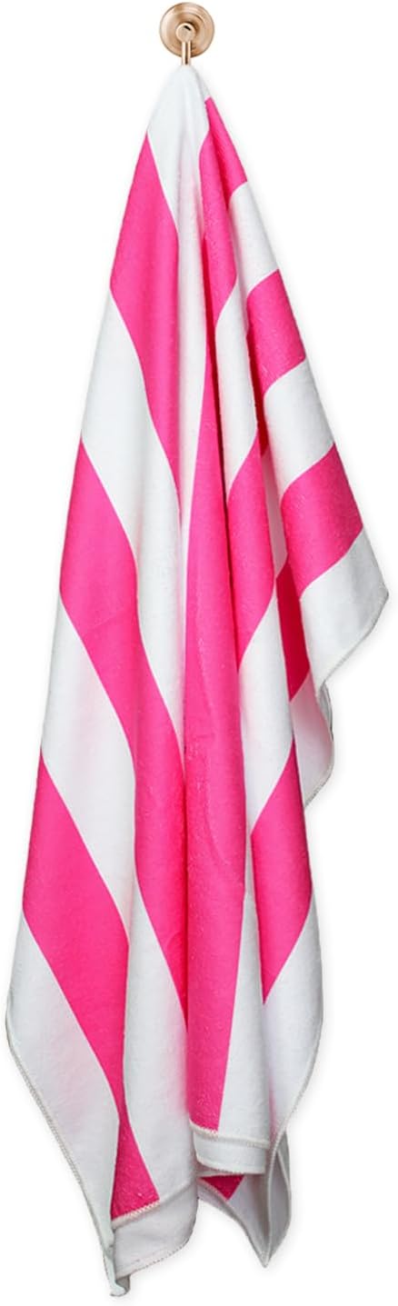 Microfiber Beach Towels Oversized, Quick Drying Bath Towel Stripe Absorbent Bath Towel for, Travel, Summer, Sport, Swimming, Pool, Yoga, Camping, Pink 28” x60”
