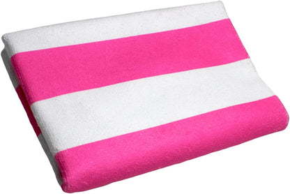 Microfiber Beach Towels Oversized, Quick Drying Bath Towel Stripe Absorbent Bath Towel for, Travel, Summer, Sport, Swimming, Pool, Yoga, Camping, Pink 28” x60”