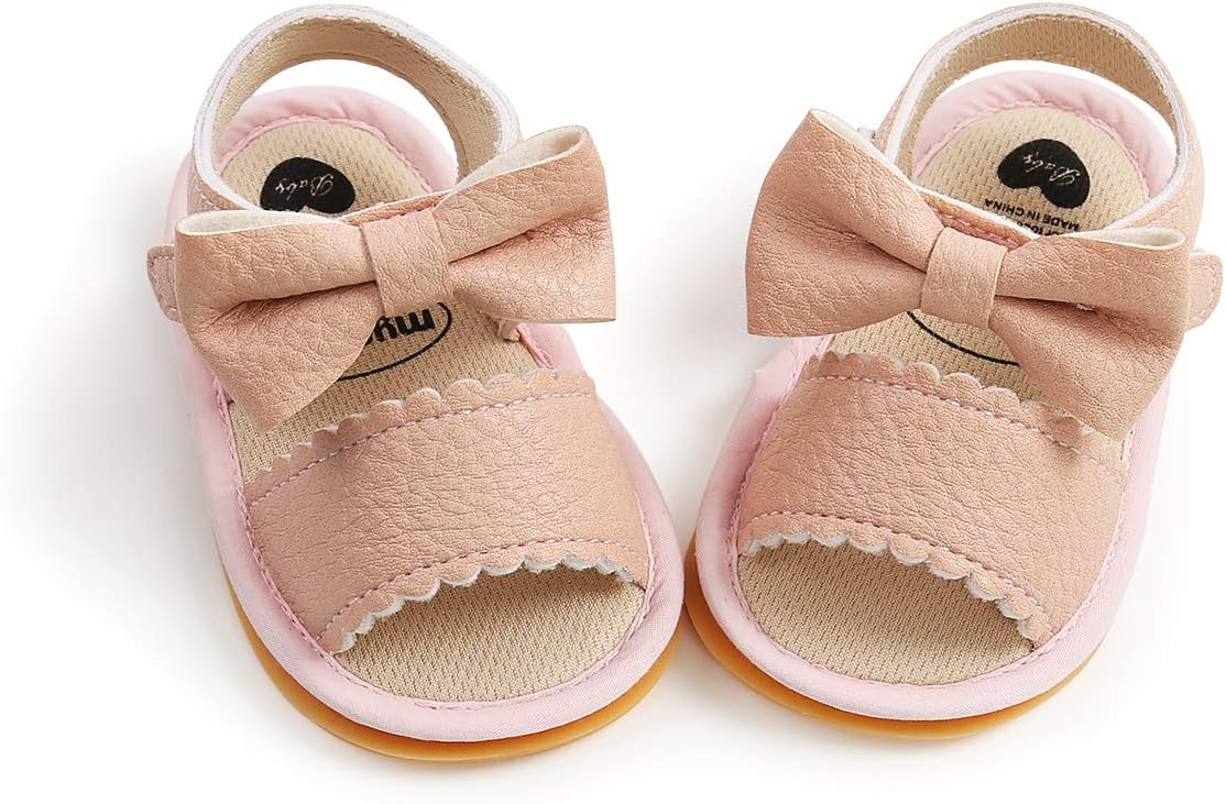 Baby Boys Girls Sandals Premium Infant Summer Outdoor Shoes PU Lightweight Soft Anti-Slip Sole Toddler Prewalker