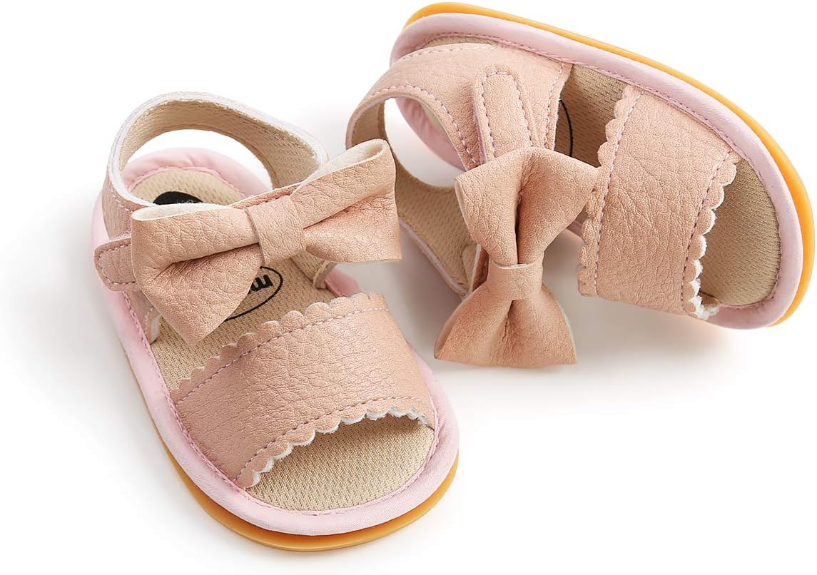 Baby Boys Girls Sandals Premium Infant Summer Outdoor Shoes PU Lightweight Soft Anti-Slip Sole Toddler Prewalker