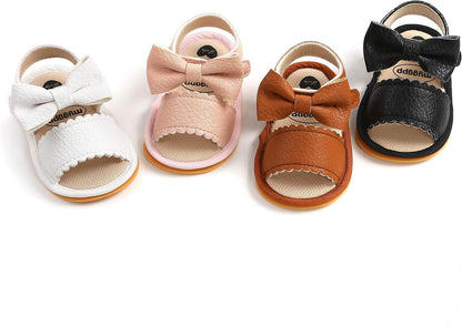 Baby Boys Girls Sandals Premium Infant Summer Outdoor Shoes PU Lightweight Soft Anti-Slip Sole Toddler Prewalker