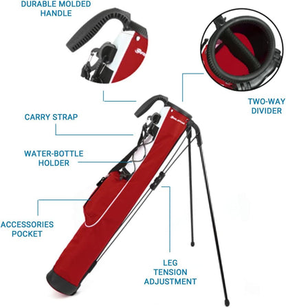 Orlimar Pitch ‘N Putt Small Lightweight Golf Stand Bags for Men & Women